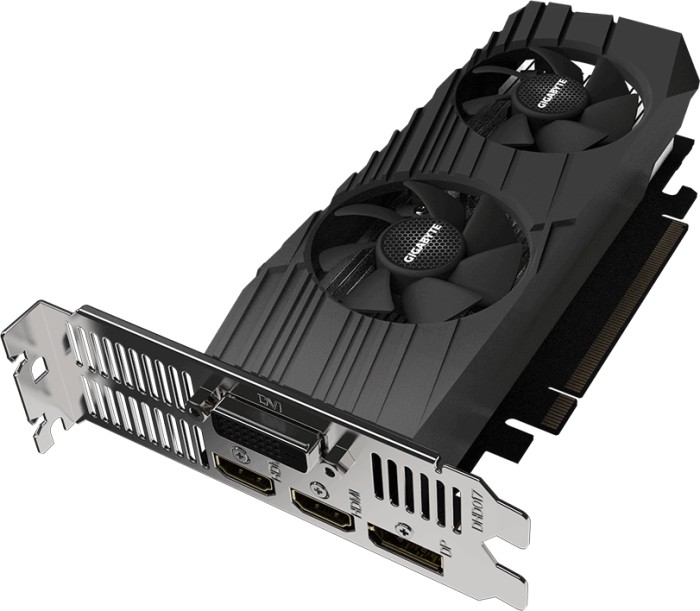 GIGABYTE GeForce GTX 1650 D6 OC Low Profile 4G, 4GB GDDR6, DVI, 2x HDMI, DP