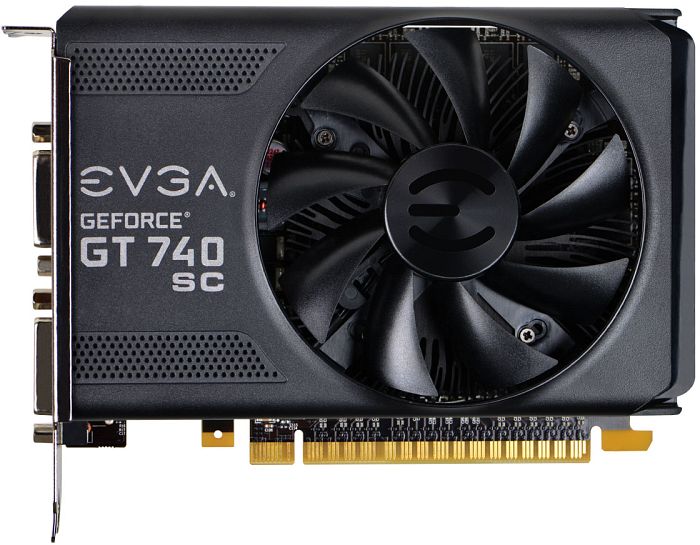 EVGA GeForce GT 740 SuperClocked, 2GB GDDR5, 2x DVI, Mini HDMI