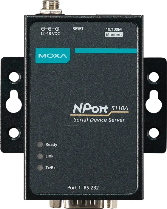 Moxa NPort 5110A Serial Device Server, port szeregowy