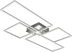 Briloner Frame LED Deckenleuchte 51W 110cm alu/chrom
