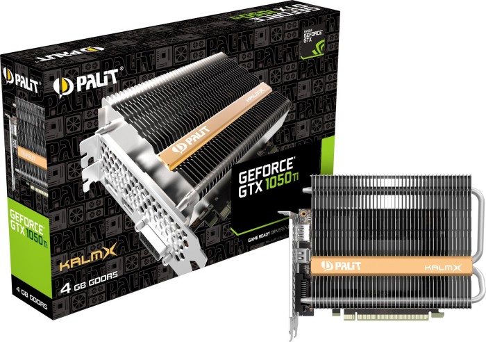 Palit GeForce GTX 1050 Ti KalmX, 4GB GDDR5, DVI, HDMI, DP