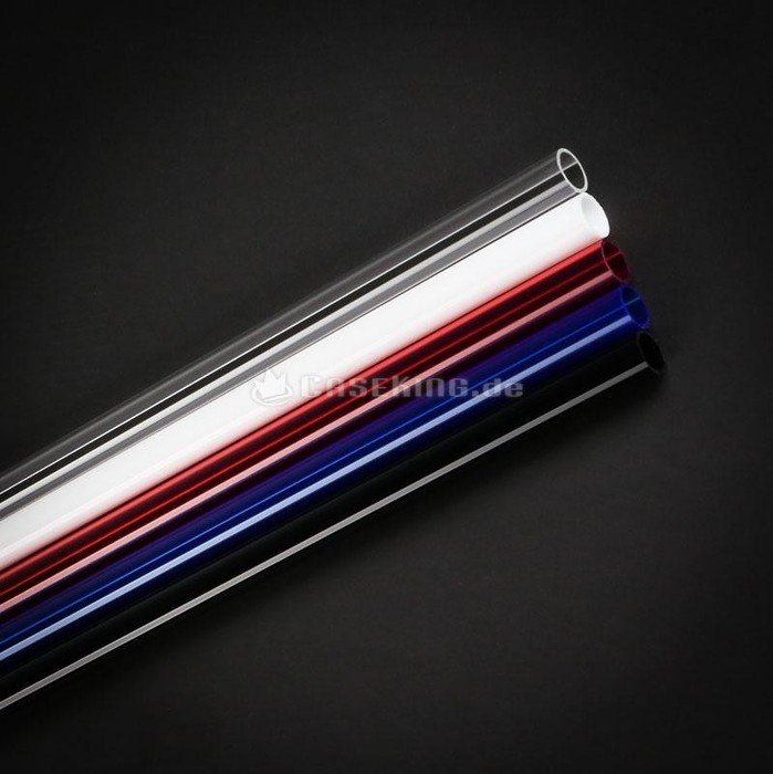 Bitspower Crystal Link tubka, rura akrylowa, 50cm, 12/10mm, czerwony