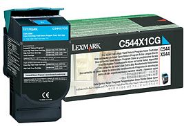 Lexmark Return Toner C544X1CG cyan hohe Kapazität