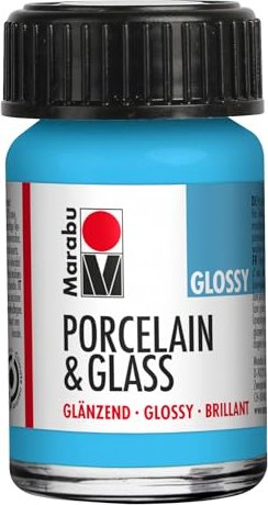 Marabu Porcelain & Glass błyszczący jasnoniebieski 090, 15ml