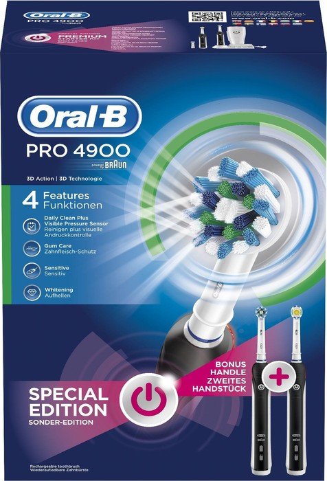Oral-B PRO 4900 black + 2. komplet