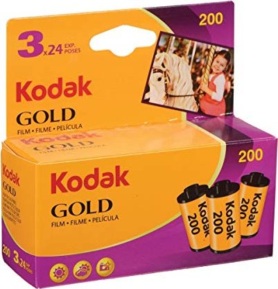Kodak Gold 200 135/24 Farbfilm 3er-Pack