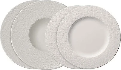 Grand Set Villeroy & Boch 18 Pièces - Vaisselle Blanche Fabrication Rock
