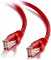 C2G LSZH kabel patch, Cat6a, U/UTP, RJ-45/RJ-45, 1.5m, czerwony (82515)