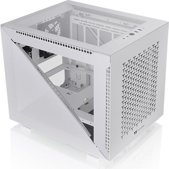 Thermaltake Divider 200 TG Air Snow Edition, biały, szklane okno