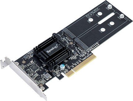 Synology M2D18 SSD-Cache-Adapter, PCIe 2.0 x8, 2x M.2