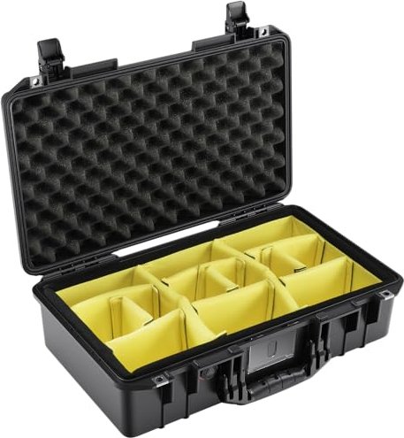 Peli Air Case 1525 walizka ochronna z miękkim wyłożeniem przegródek czarny
