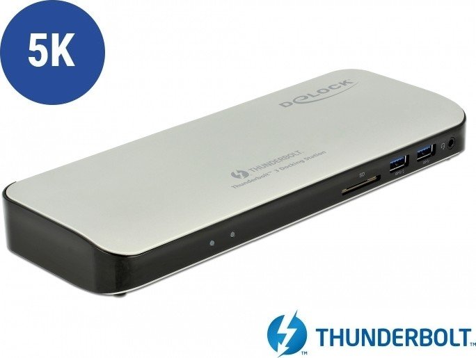 DeLOCK Thunderbolt 3 stacja dokująca 5K, Thunderbolt/USB-C 3.0