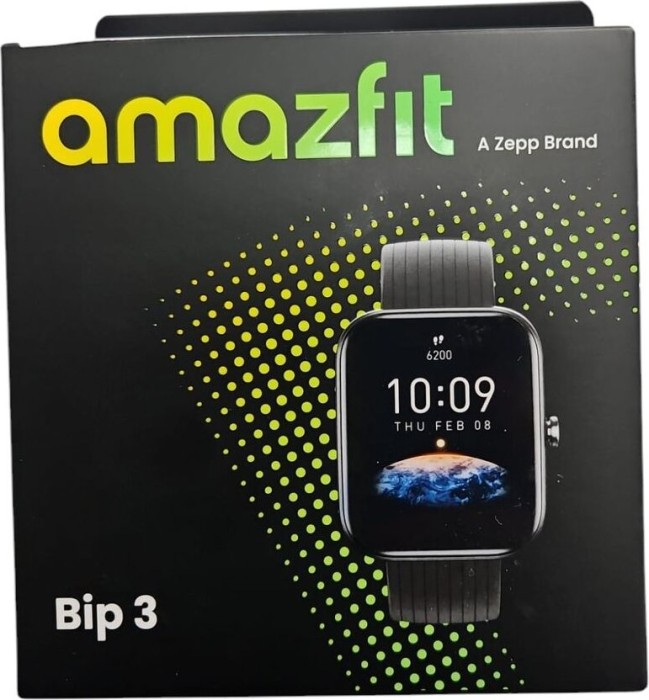 Amazfit Bip 3 Aktivitäts-Tracker schwarz
