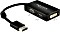DeLOCK DisplayPort 1.1 na VGA/DVI/HDMI kabel przejściówka, pasywne, czarny (62656)