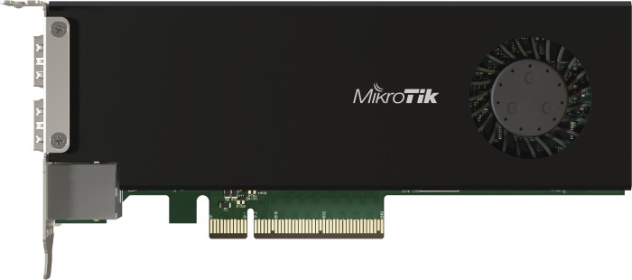 MikroTik RouterBOARD Router, 1x RJ-45, 2x SFP28, PCIe 3.0 x8