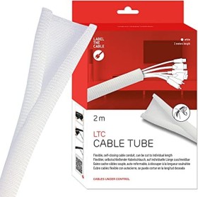 LABEL THE CABLE LTC Cable Tube, Kabelschlauch weiß, 2m