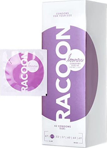 Loovara Kondom Racoon 49mm, 42 Stück