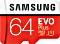 Samsung EVO Plus R100/W20 microSDXC 64GB Kit, UHS-I U1, Class 10 (MB-MC64HA/EU)