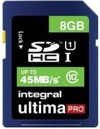 Integral ultima PRO SDHC 8GB, UHS-I U1, Class 10