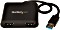 StarTech USB-A 3.0/2x HDMI Adapter, schwarz (USB32HD2)