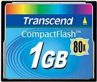 Transcend R12 CompactFlash Card 80x 1GB