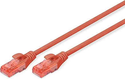 Digitus kabel patch, Cat6, U/UTP, RJ-45/RJ-45, 2m, czerwony