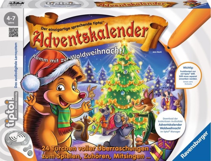 Ravensburger tiptoi Spiel: Adventskalender - Waldweihnacht der Tiere