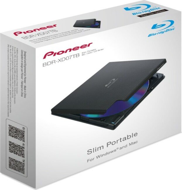 Pioneer BDR-XD07TB schwarz, USB 3.0