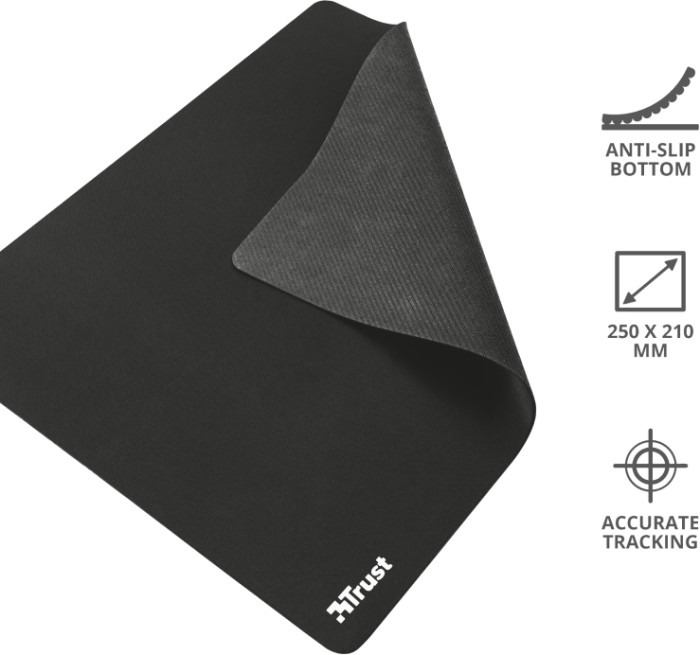 Trust Mouse pad M, 250x210mm, czarny