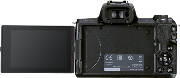Canon EOS M50 Mark II schwarz mit Objektiv EF-M 15-45mm 3.5-6.3 IS STM