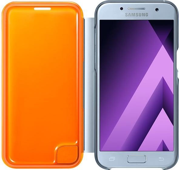 Samsung Neon Flip Cover für Galaxy A3 (2017) blau