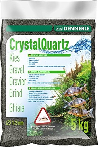 Dennerle Kristall-Quarzkies diamantschwarz 5kg