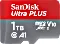 SanDisk Ultra PLUS R160 microSDXC 1TB Kit, UHS-I U1, A1, Class 10 (SDSQUBL-1T00-GN6MA)