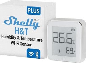 Shelly Plus H&T schwarz, Temperatur-/Feuchtigkeitssensor
