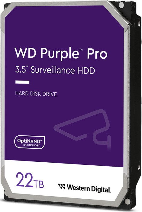 Western Digital WD Purple Pro 22TB, 24/7, 512e / 3.5" / SATA 6Gb/s (WD221PURP)