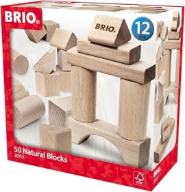 BRIO 50 Natur-Holzbausteine