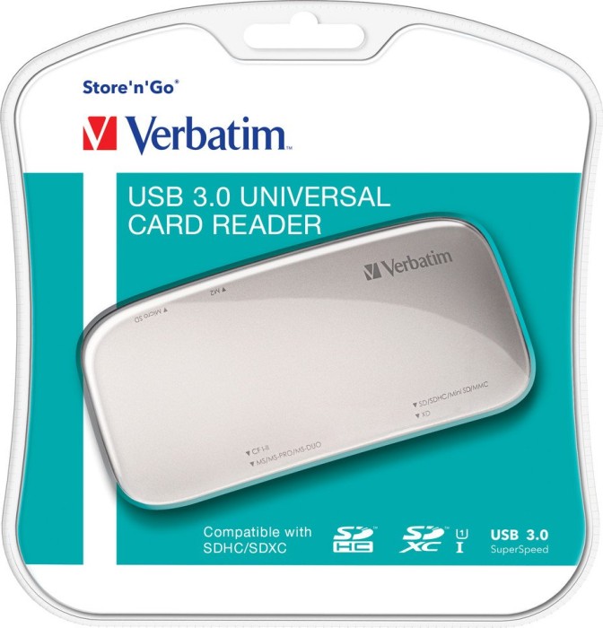 Verbatim uniwersalny Memory czytnik kart, USB 3.0 Micro-B [gniazdko]