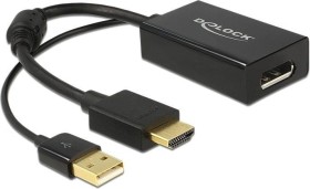 DeLOCK HDMI auf DisplayPort 1.2 Adapterkabel, schwarz