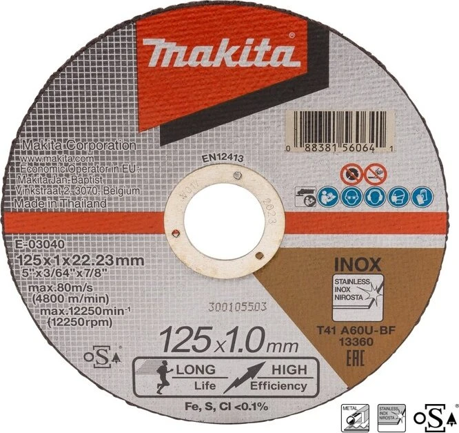 Makita INOX Trennscheibe 125mm, 1er-Pack (B-12239) ab € 1,20 (2024 