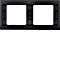 Berker K.1 frame 2 x horizontal, anthracite matte (13637006)