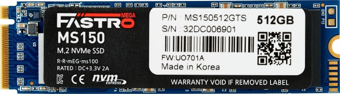 MEGA Electronics Fastro MS150 SSD 512GB, M.2