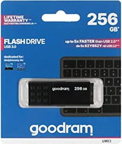 goodram UME3 schwarz 256GB, USB-A 3.0