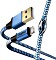 Hama Ladekabel Reflective USB-A/Lightning 1.5m Nylon blau (201553)