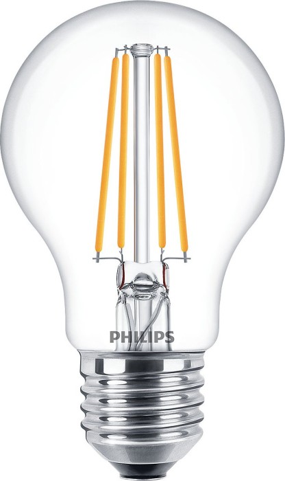 Philips LED Kopi Kopfspiegellampe silber 7,5 Watt E27 Filament warmweiß dimmbar 