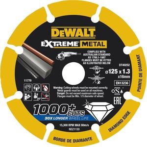 Dewalt Extreme Diamond Disc 125 x 22.23 x 1.3mm