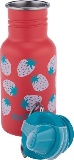 Bouteille D'eau Klean Kanteen Kid Classic 340ml - Acier Inoxydable, Bec Verseur, Motif Requin, Pour Enfants