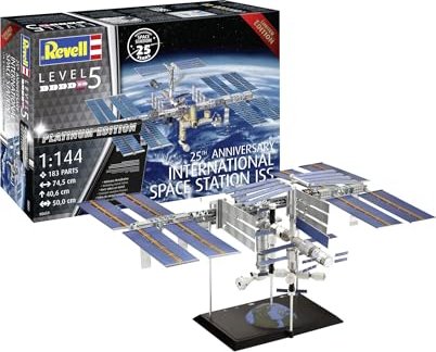 Revell Geschenkset 25th Anniversary ISS Platinum Edition