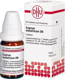 DHU Cuprum metallicum Tabletten D6, 80 Stück