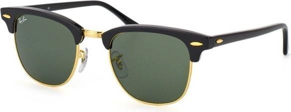 Ray-Ban RB3016 Clubmaster Classic 51mm black-gold/green