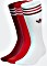 adidas Crew Socks white/collegiate burgundy/scarlet, 3 pair (GN3073)